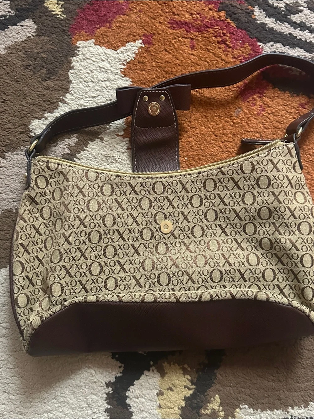 XOXO Y2K Monogram Shoulder Bag Brown